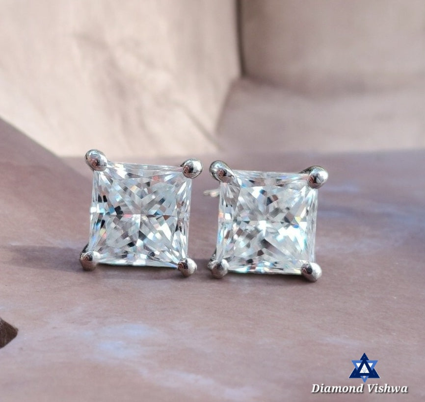 il_1140xN.2260943925_q83s-Photoroom 1.90 Carat Princess Cut Colorless Moissanite Stud Earrings in 14K White Gold - Image 1