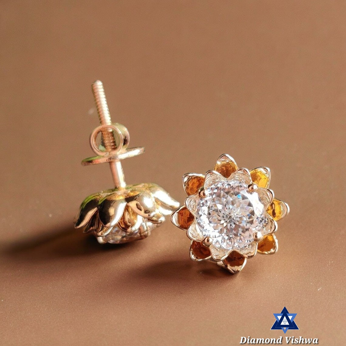 il_1140xN.2802657598_lxdy-Photoroom 1.93 CT Portuguese Cut Colorless Moissanite Floral Stud Earrings with Screw Backs - Image 1