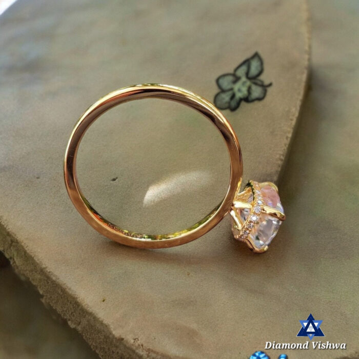 1.98 CT Cushion Moissanite Hidden Halo Ring, Engagement Wedding Anniversary Gift - Image 2