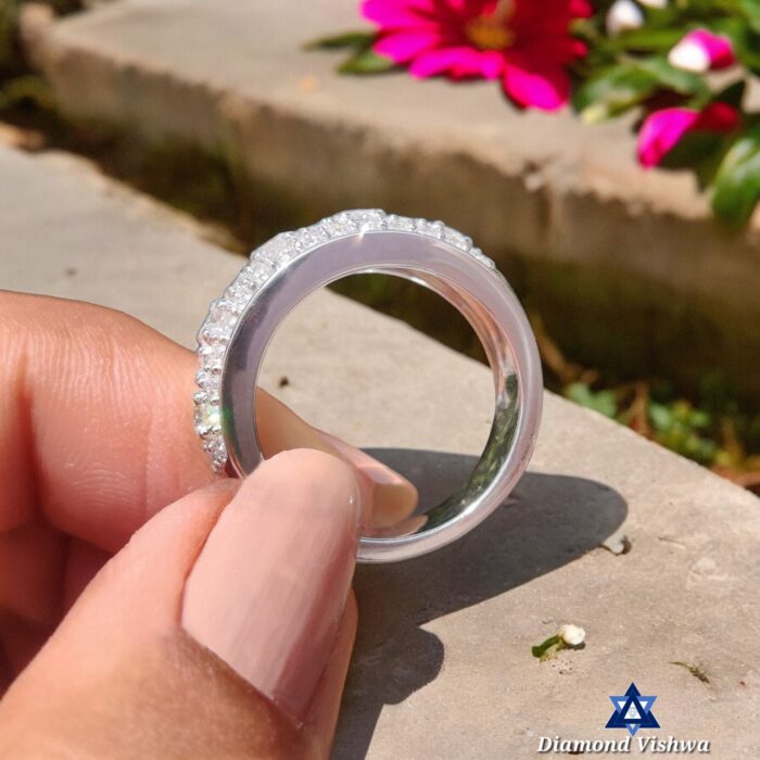 1.80 CT Round Lab Diamond Vintage Multi-Stone Wedding Band | Handmade Anniversary Ring - Image 3