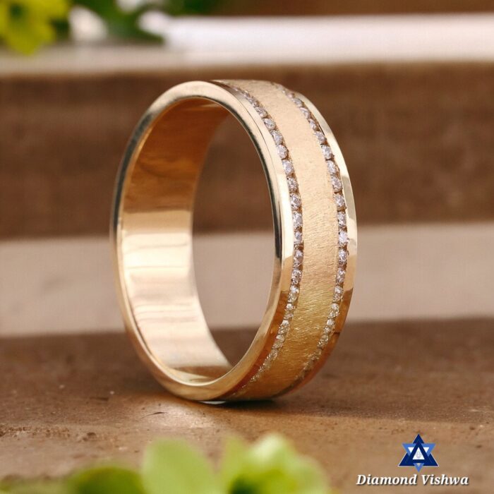 Lab Grown Diamond Men’s Wedding Band | 14K Gold | 0.68 TW - 925 Silver - Image 8